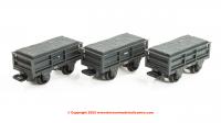 GR323 Peco FR 2 Ton Slate Wagon Triple Pack - Grey